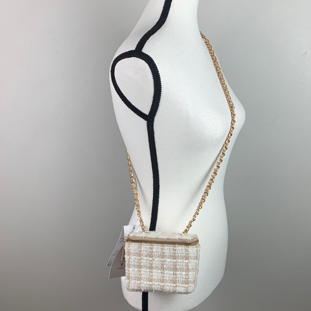 Ahdorned Tweed Mini Crossbody Bag NEW! - Picture 7 of 9